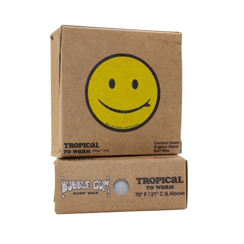 Bubble Gum Surf Wax Organic Rob Machado Formula Tropical/Warm 6 Pack - Image 1